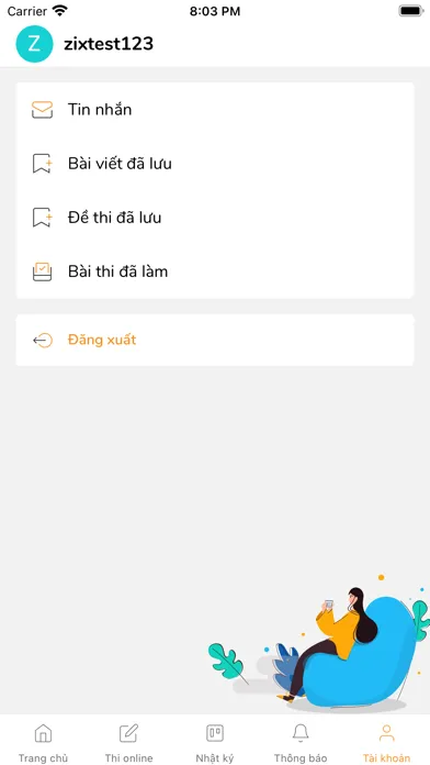 Tangkapan skrin ZixHub - Giải bài tập & Đề thi