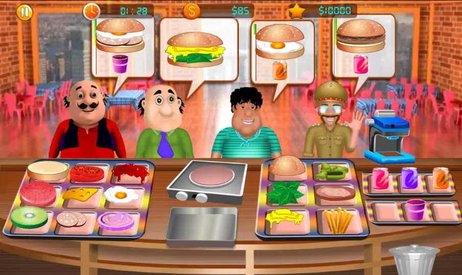 ภาพหน้าจอของ Motu Patlu Cooking