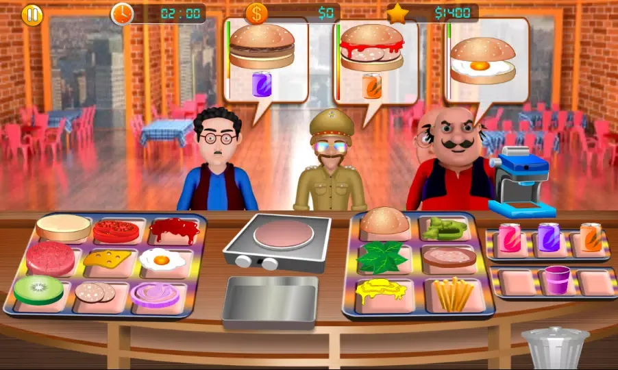 ภาพหน้าจอของ Motu Patlu Cooking