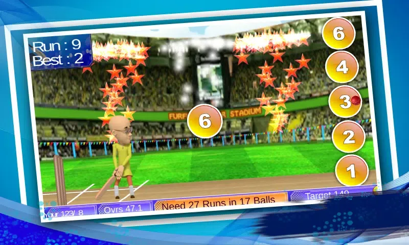 Captures d'écran de Motu Patlu Cricket Game
