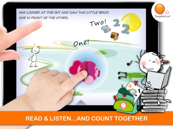 Tangkapan layar Nini learns to count Italian iPad 