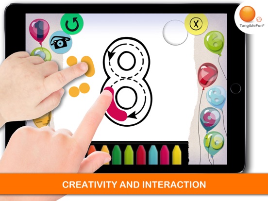 Tangkapan layar Nini learns to count Italian iPad 