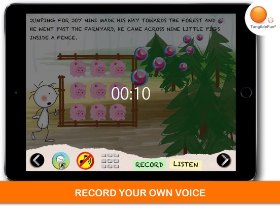 Tangkapan layar Nini learns to count Italian iPad 