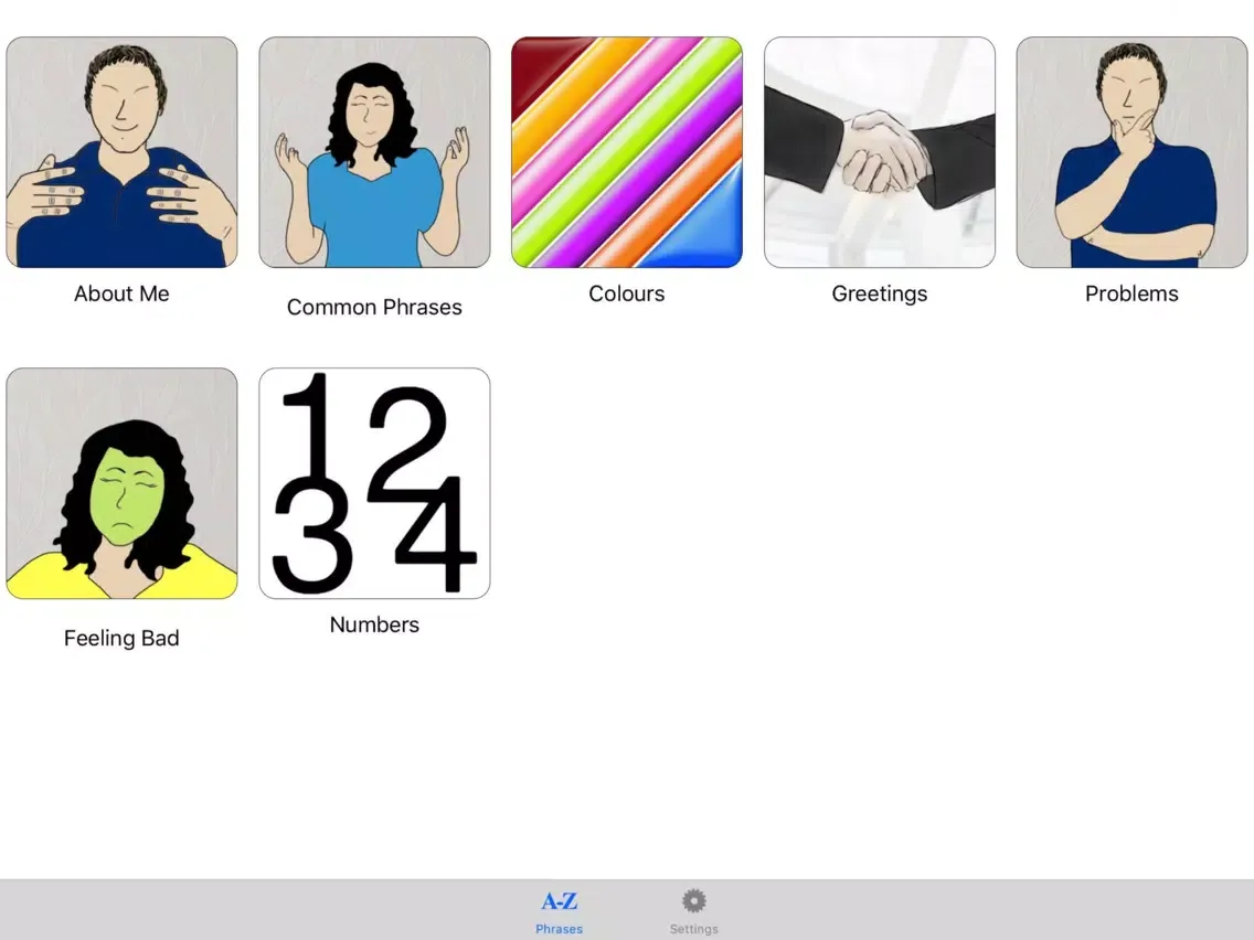 Capturas de tela do Pocket Talk - Phrases iPad 