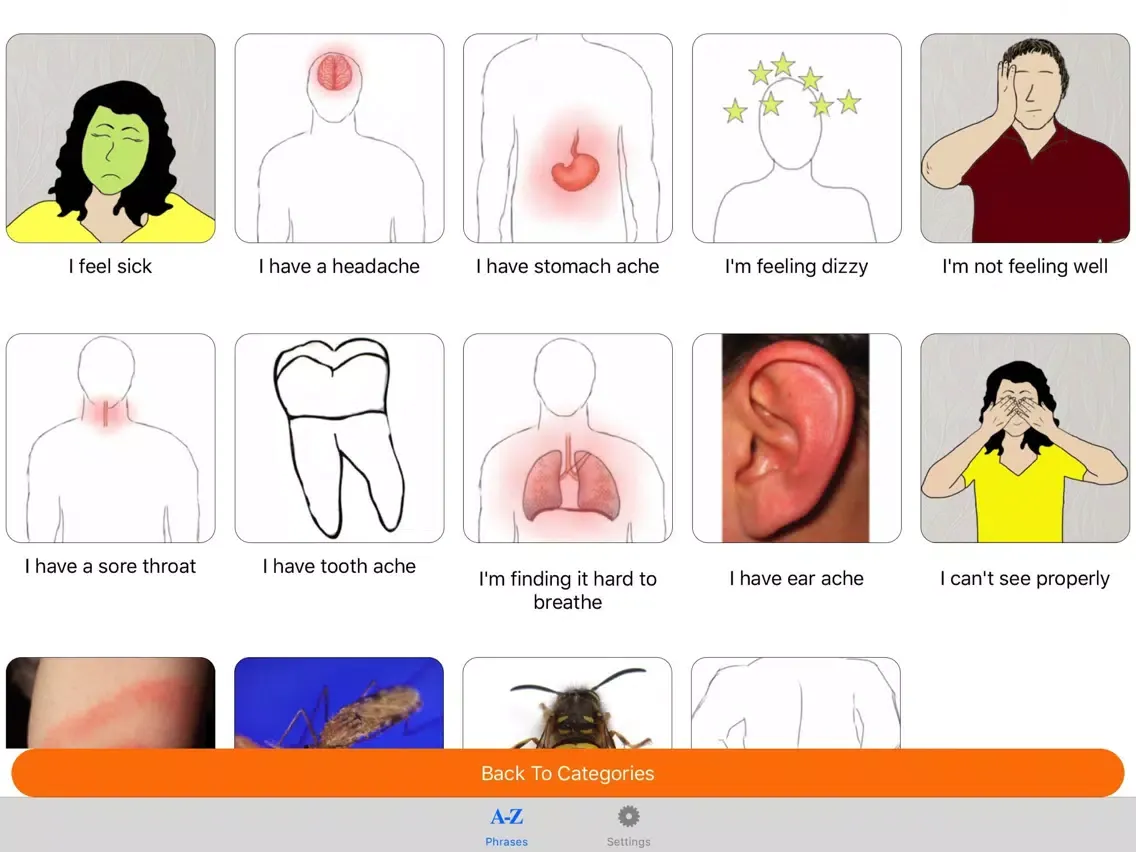 Capturas de tela do Pocket Talk - Phrases iPad 