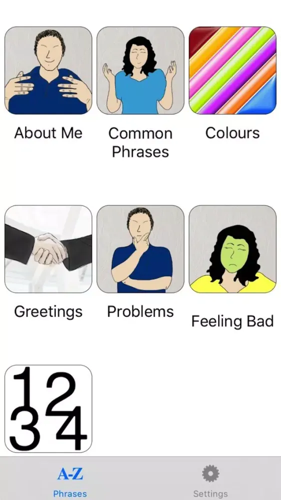Capturas de tela do Pocket Talk - Phrases