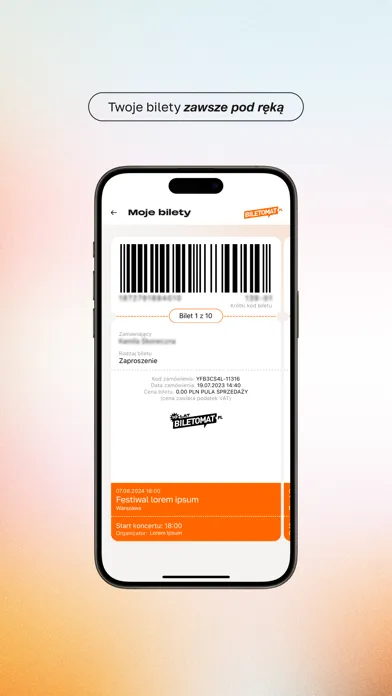 Biletomat APP bilety dla fanów スクリーンショット