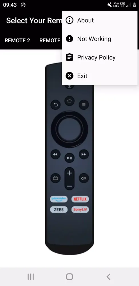 Amazon Firestick Remote Screenshots