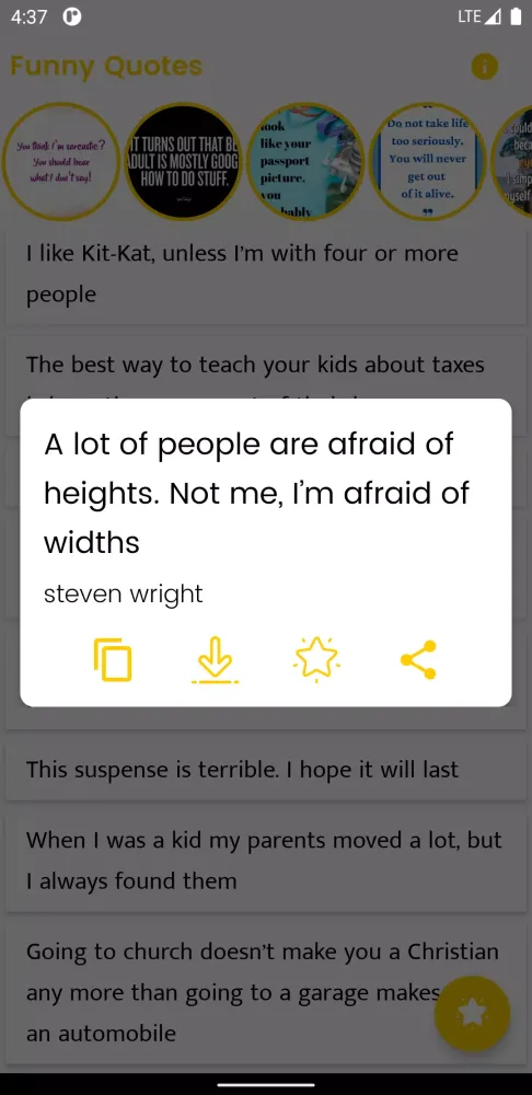 Screenshot di Funny Quotes