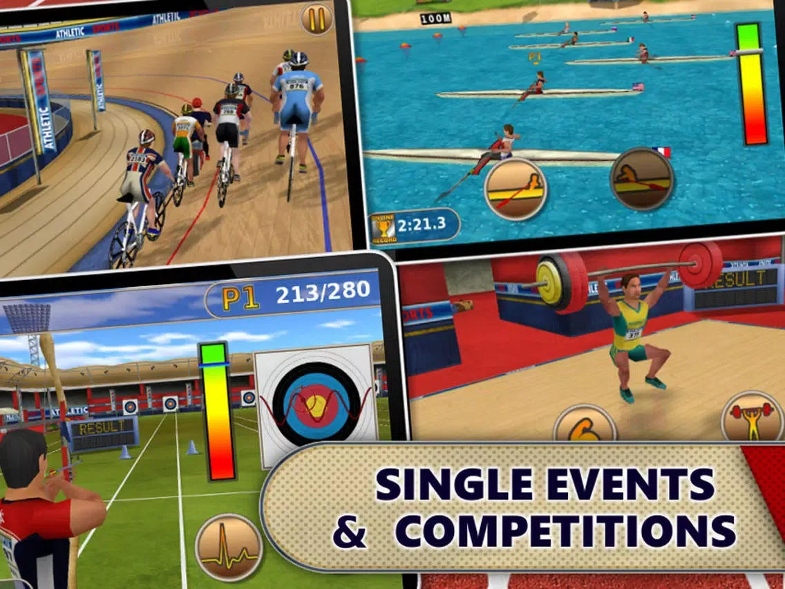 Athletics: Summer Sports HD iPad  Screenshots