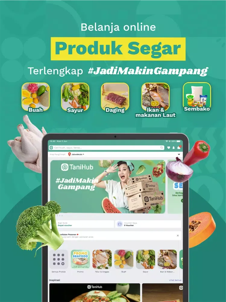 TaniHub Belanja Panen Terbaik iPad  Screenshots