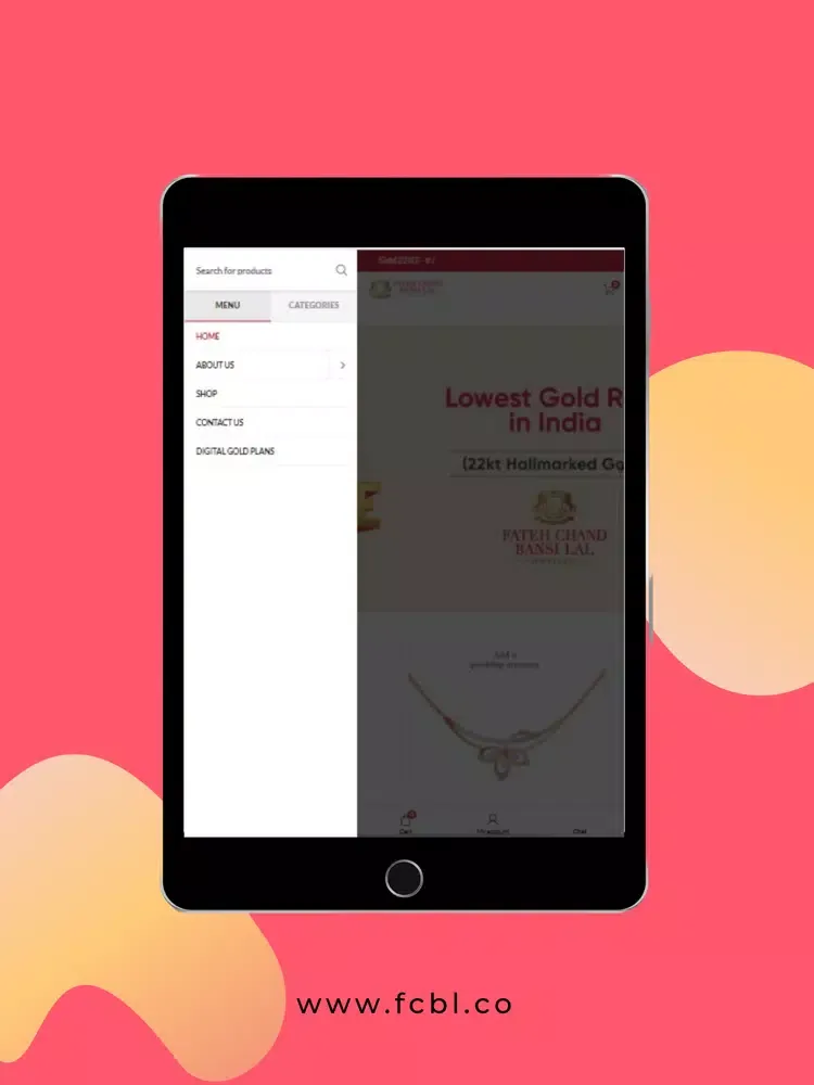 Screenshot di FCBL Jewellers iPad 