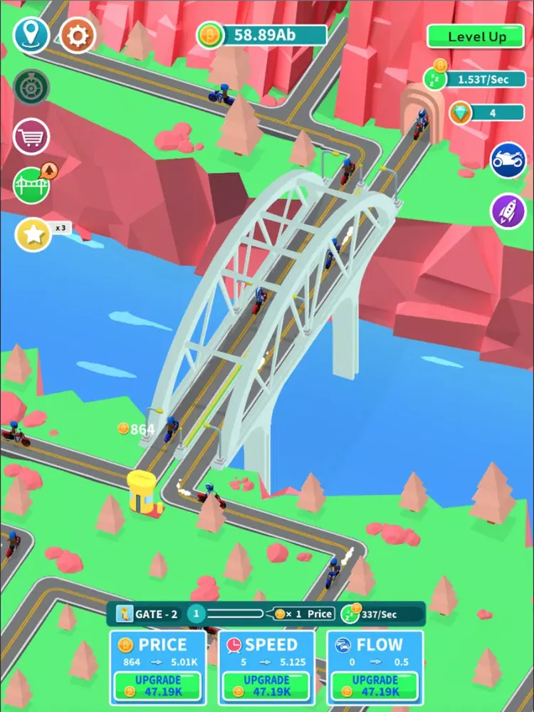 Capturas de tela do Idle Bridge Tycoon iPad 