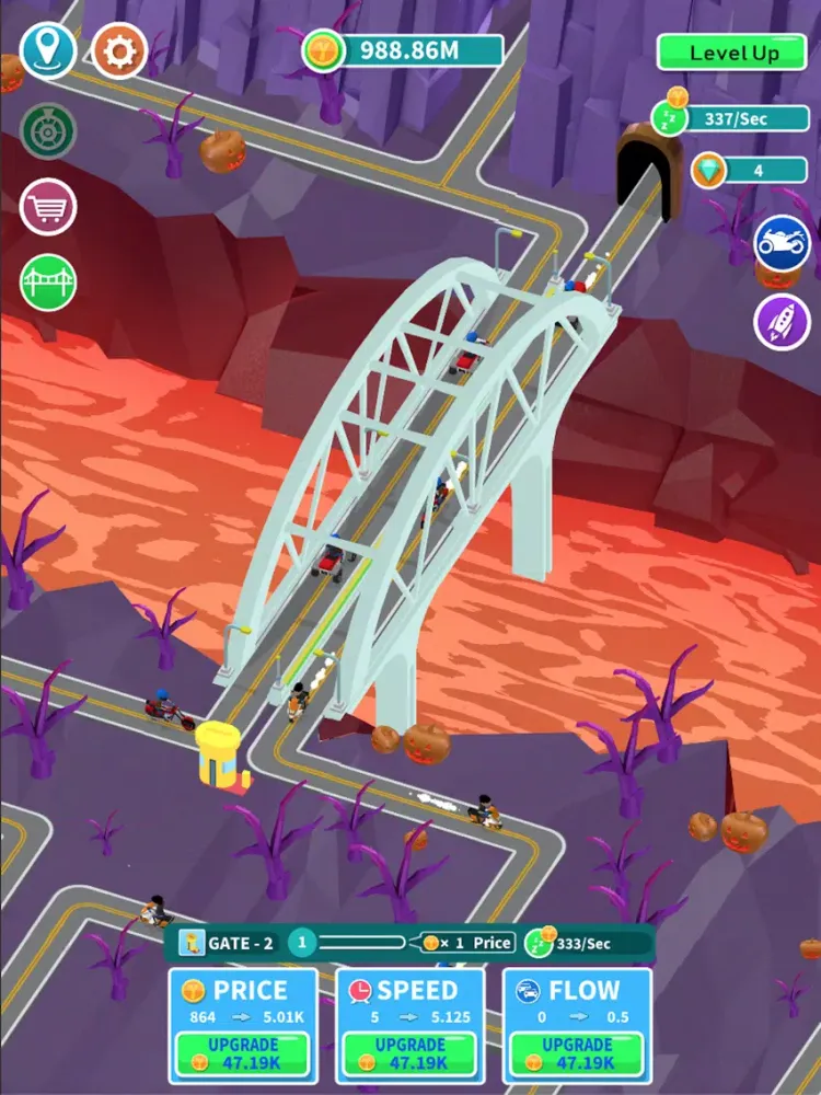 Capturas de tela do Idle Bridge Tycoon iPad 