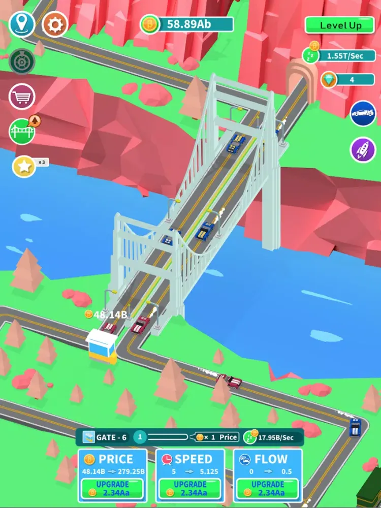 Capturas de tela do Idle Bridge Tycoon iPad 