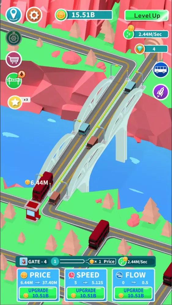 Capturas de tela do Idle Bridge Tycoon