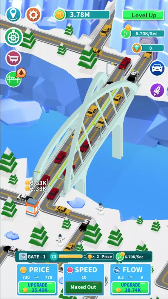 Capturas de tela do Idle Bridge Tycoon