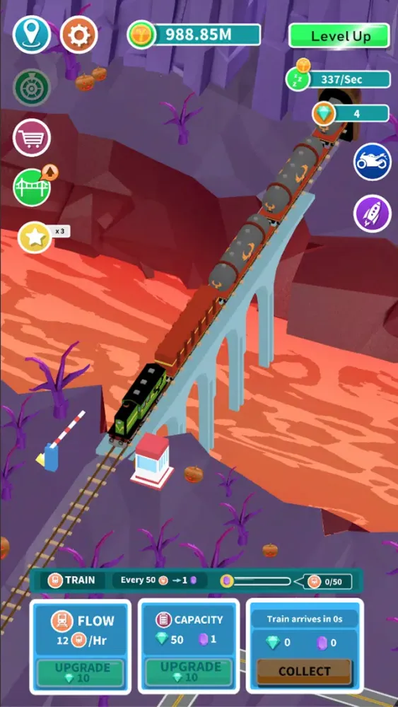 Capturas de tela do Idle Bridge Tycoon