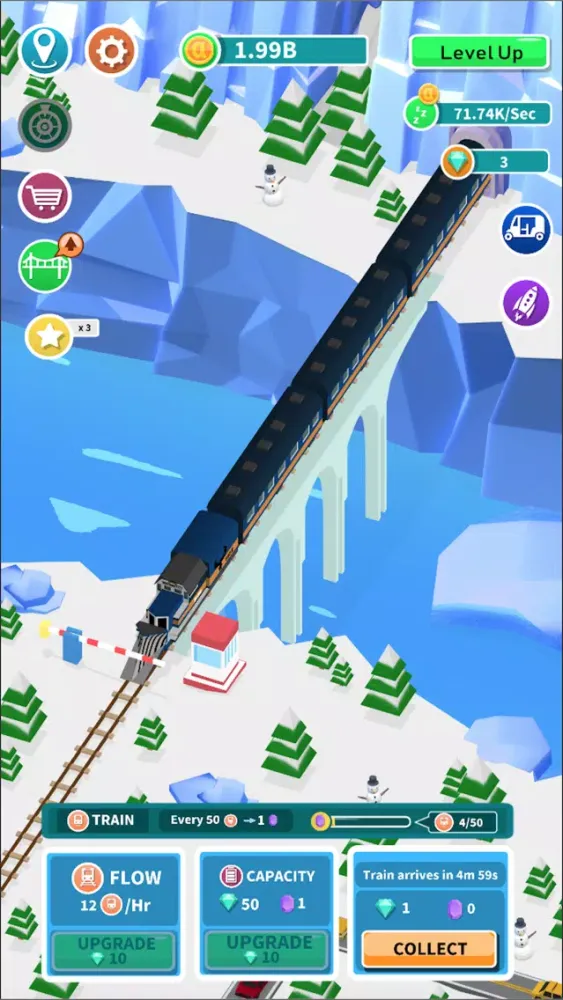 Capturas de tela do Idle Bridge Tycoon