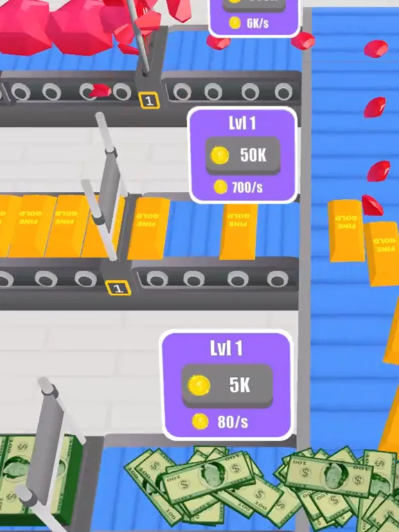 Capturas de tela do Idle Gold Factory iPad 