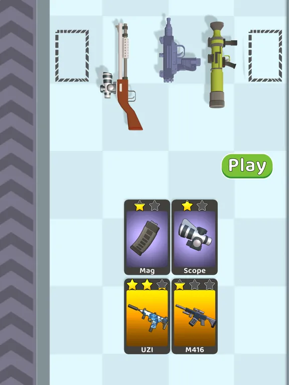 Tangkapan layar Weapon Card Run iPad 