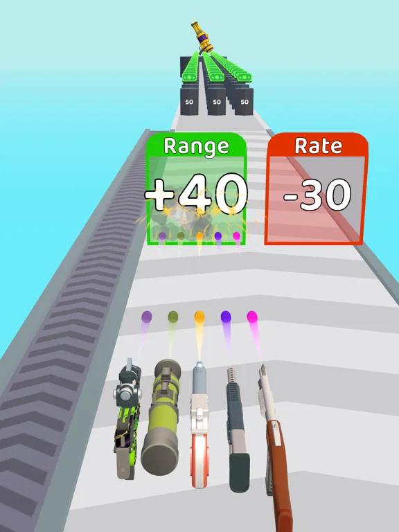 Tangkapan layar Weapon Card Run iPad 