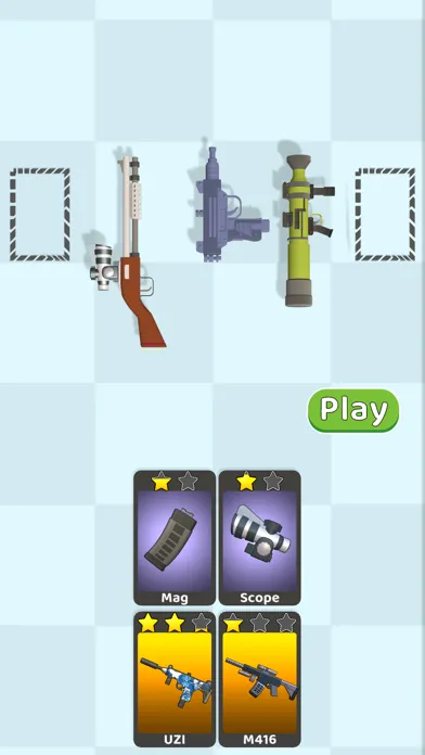 Tangkapan layar Weapon Card Run