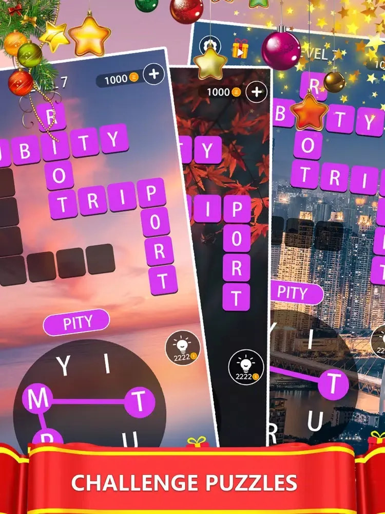 Word Scapes-The Slots City iPad  Screenshots