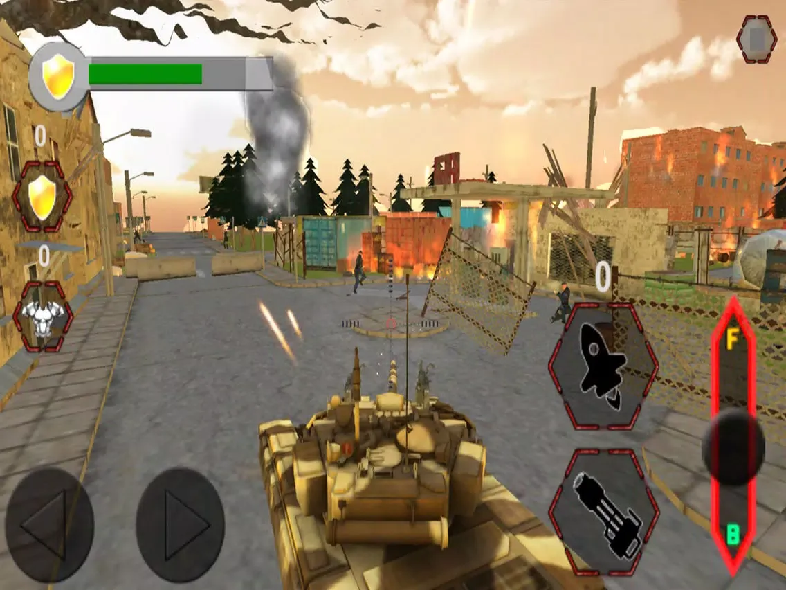 Capturas de tela do Tank battle Strike : Free War-Fare Mobile Game-s iPad 