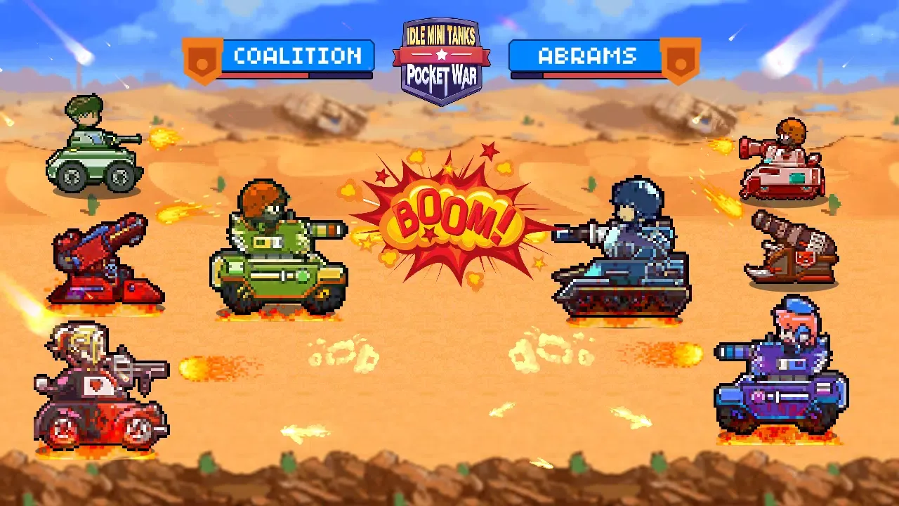 ภาพหน้าจอของ Idle Mini Tanks: Pocket War