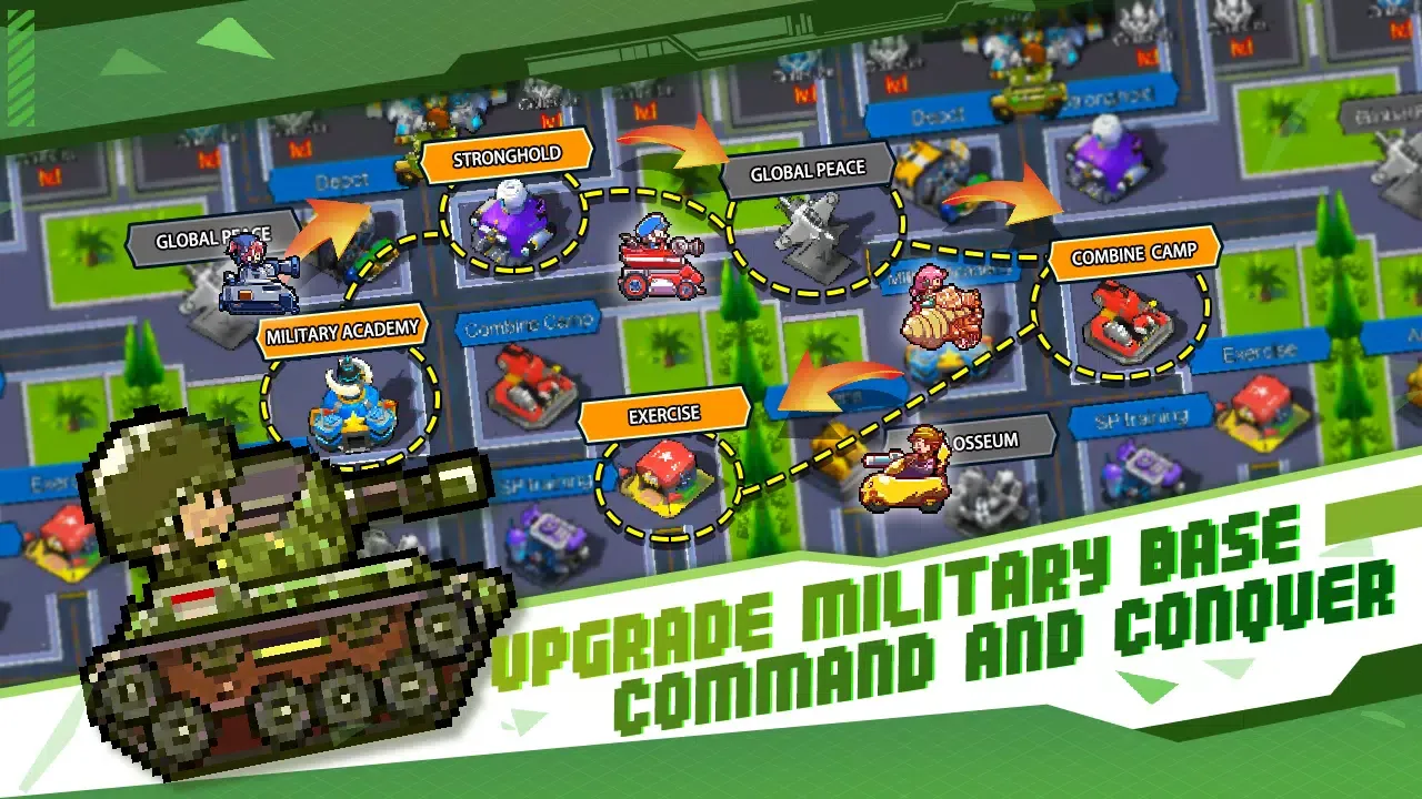 ภาพหน้าจอของ Idle Mini Tanks: Pocket War