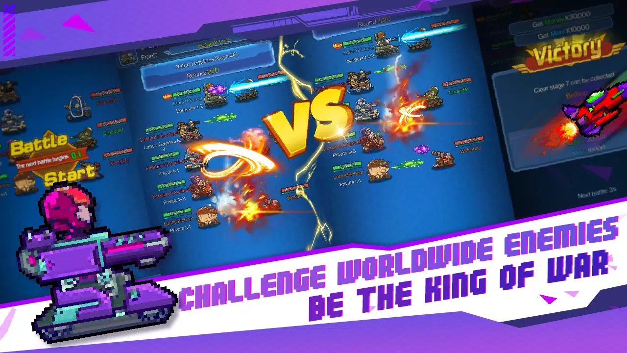 ภาพหน้าจอของ Idle Mini Tanks: Pocket War