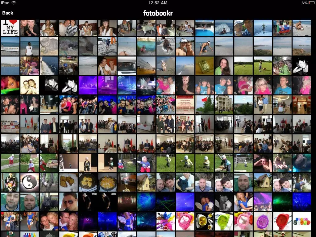 Captures d'écran de fotobookr iPad 