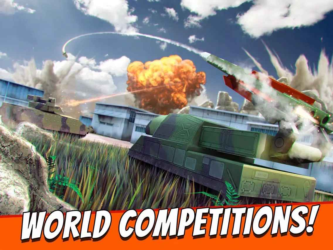 Tanks Fighting Shooting Game For Free Military World War Domination iPad 应用截图