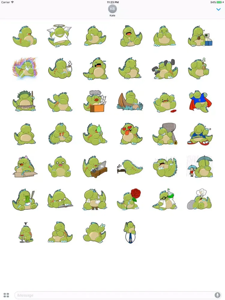Babyzilla Sticker iPad  Screenshots