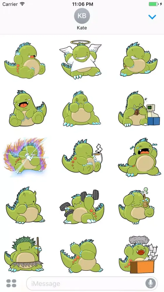 Babyzilla Sticker Screenshots