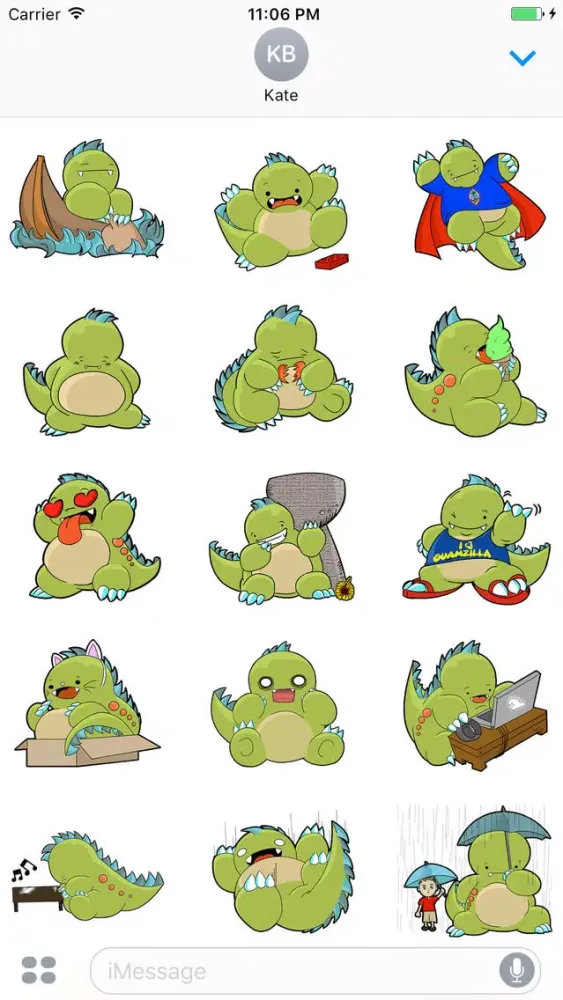 Babyzilla Sticker Screenshots