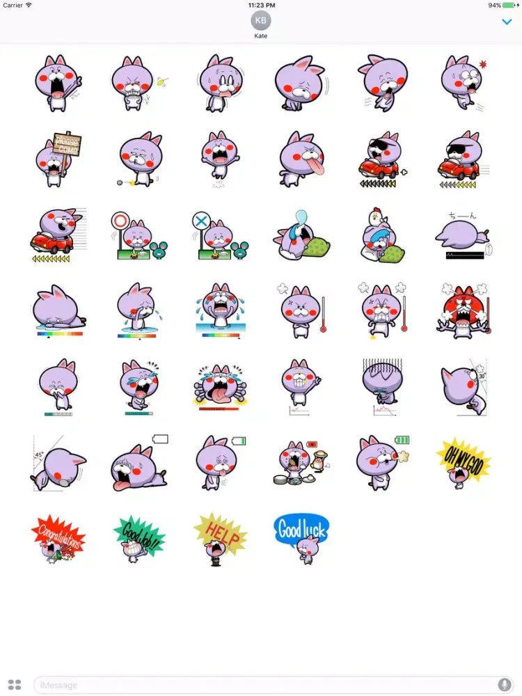 Tangkapan skrin Billo Expression Stickers iPad 