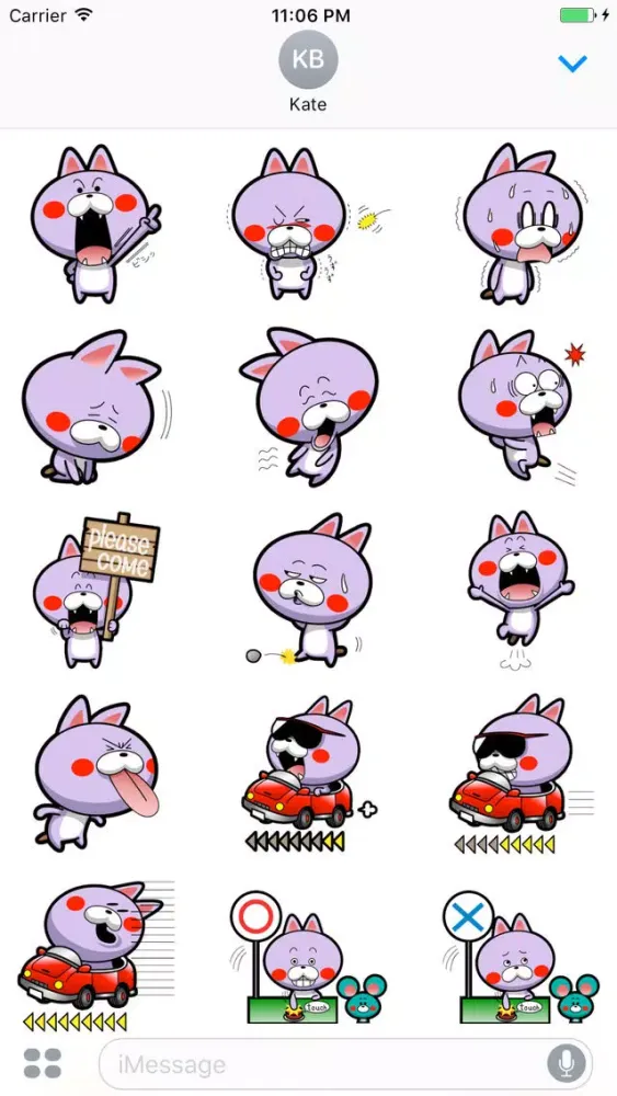 Tangkapan skrin Billo Expression Stickers