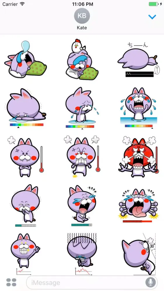 Tangkapan skrin Billo Expression Stickers