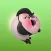 BooBoo The Cutest Shy Panda English Sticker