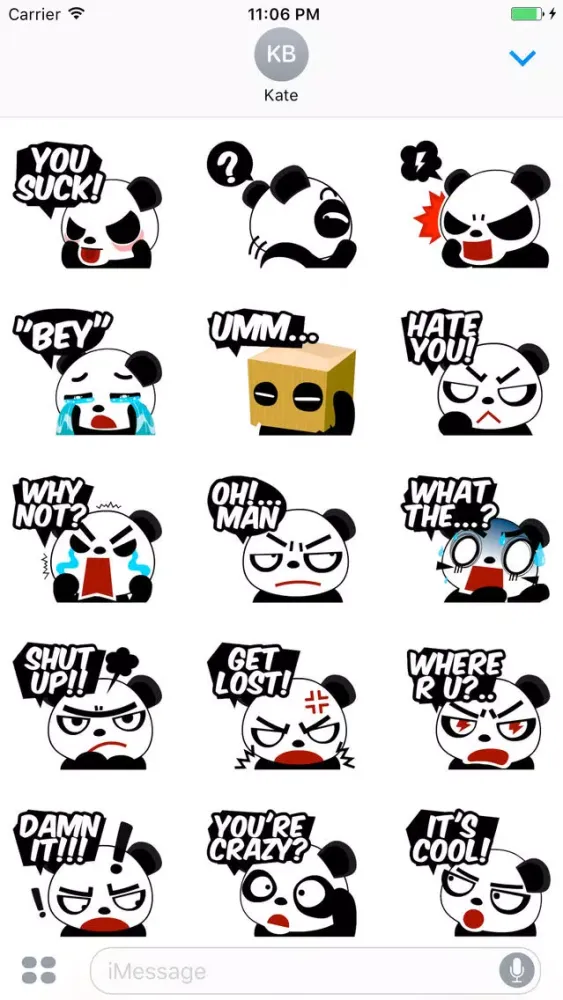 Скриншоты Chatting Panda Sticker