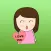 Chiaki The Cute Girl English Sticker