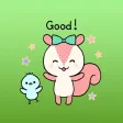 Chip And Pi Love Couple English Sticker