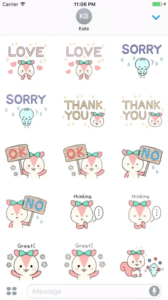 Chip And Pi Love Couple English Sticker Screenshots