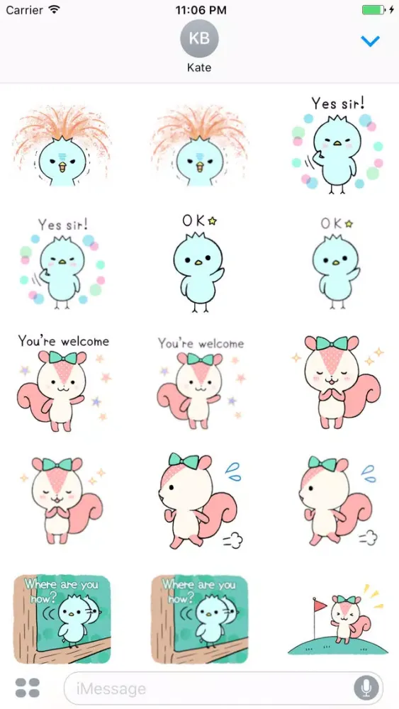 Chip And Pi Love Couple English Sticker Screenshots