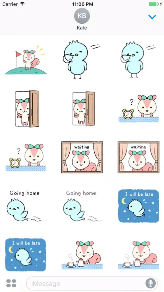 Chip And Pi Love Couple English Sticker Screenshots