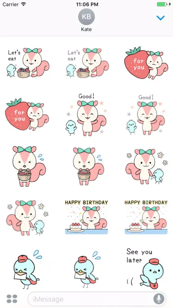 Chip And Pi Love Couple English Sticker Screenshots