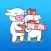 Couple Cow and Pig In Love