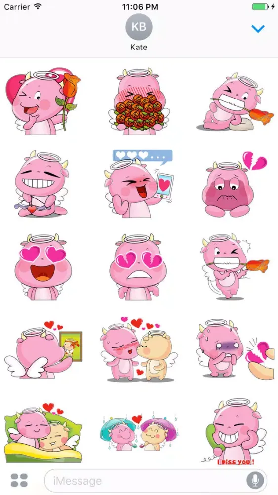 Couple Funny Angel InLove Sticker سکرین شاٹس